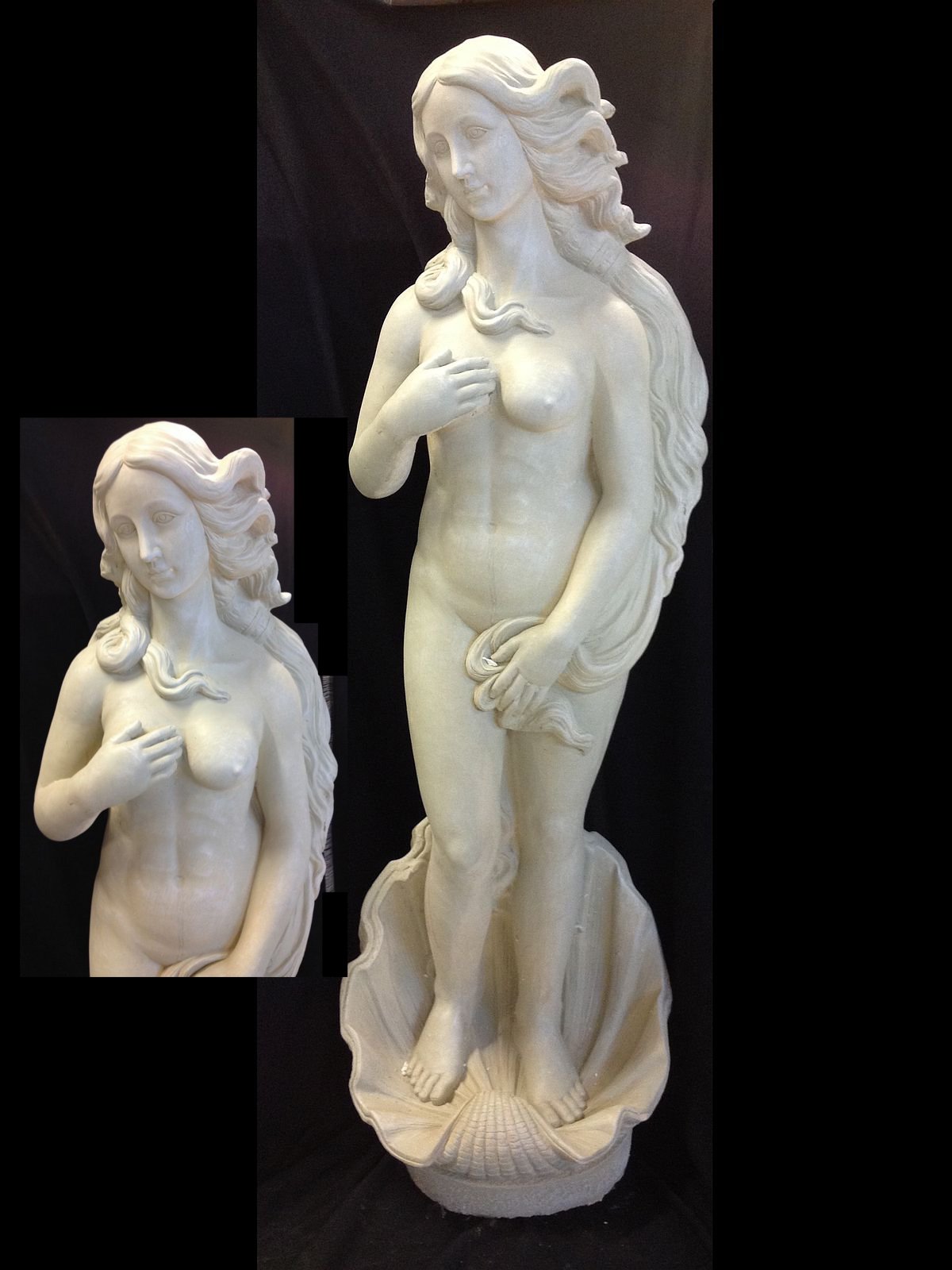 STATUA IN RESINA FIBERGLASS VENERE BOTTICELLI Cm. 120